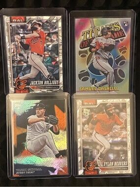 Jackson Holiday 2026 Topps 75th Anniversary-Samuel BASALLO-Tarik Skubal-Beavers